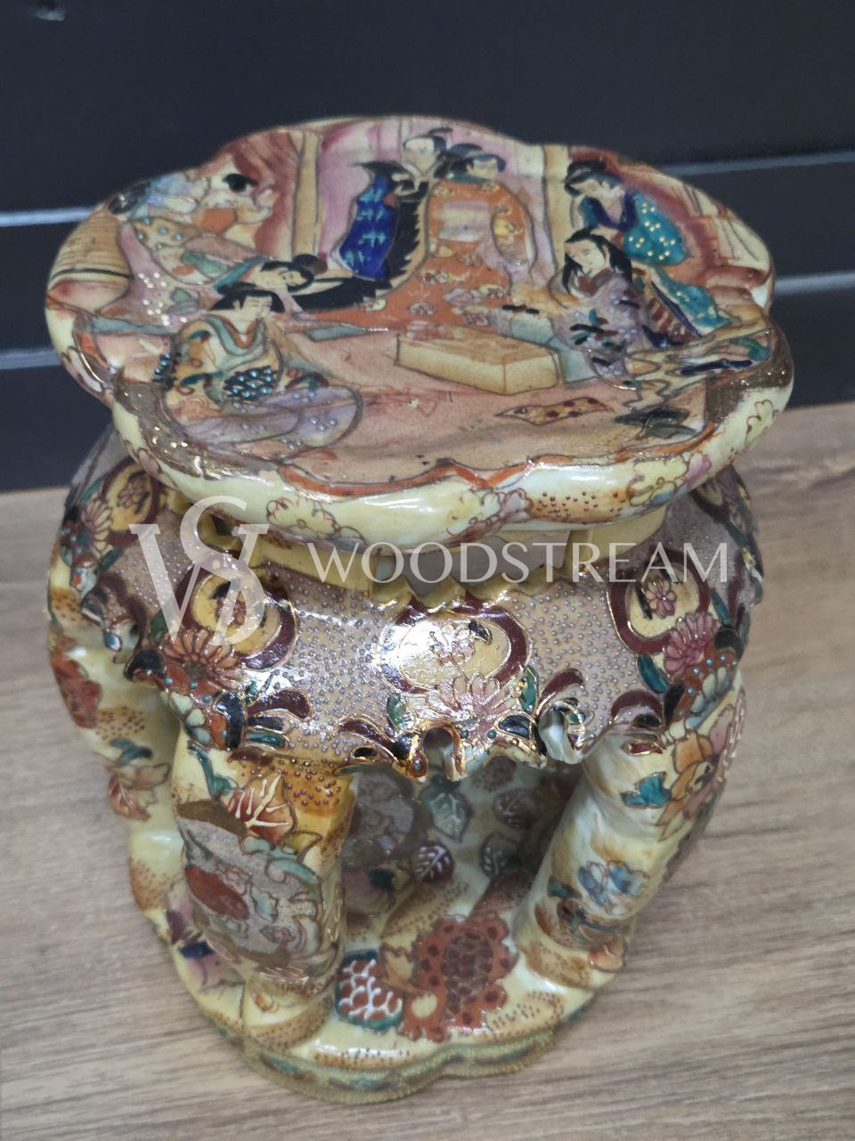 Подставка/Табурет керамический в стие шинуазри