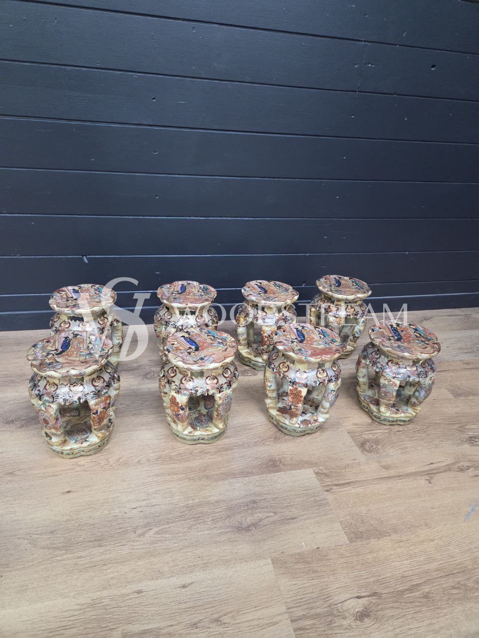 Подставка/Табурет керамический в стие шинуазри