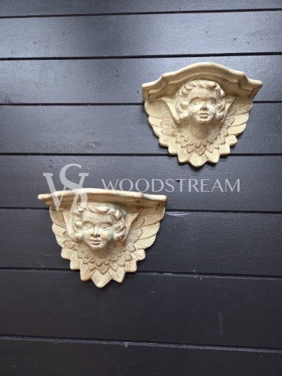 Консоль/Полка с ангелом в стиле венецианского барокко 2 штуки