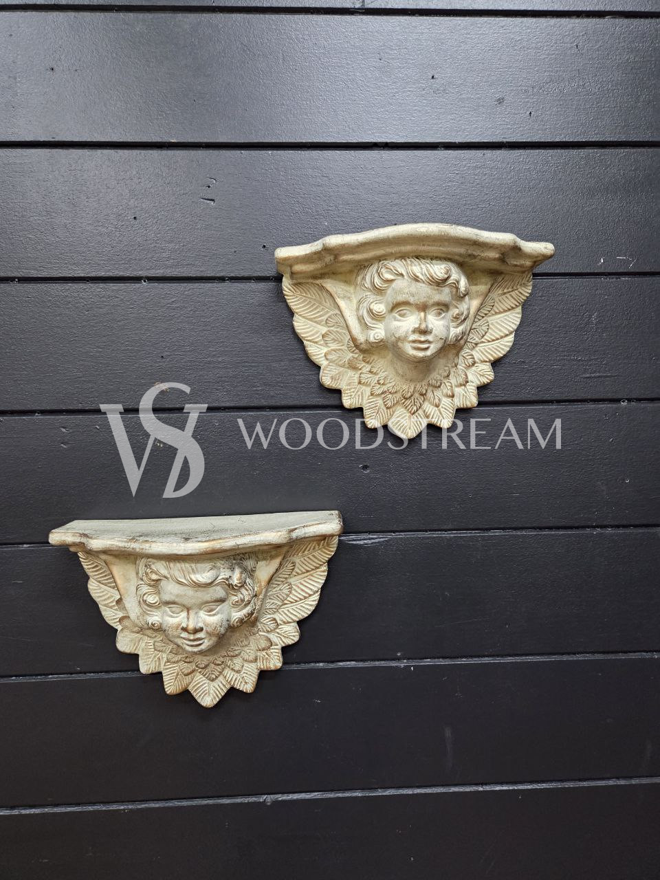 Консоль/Полка с ангелом в стиле венецианского барокко 2 штуки