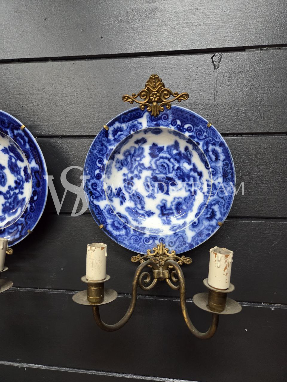 Бра с тарелкой декоративной винтажное 2 штуки