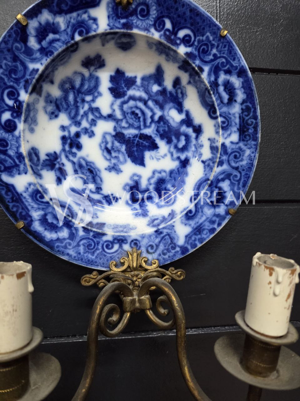 Бра с тарелкой декоративной винтажное 2 штуки