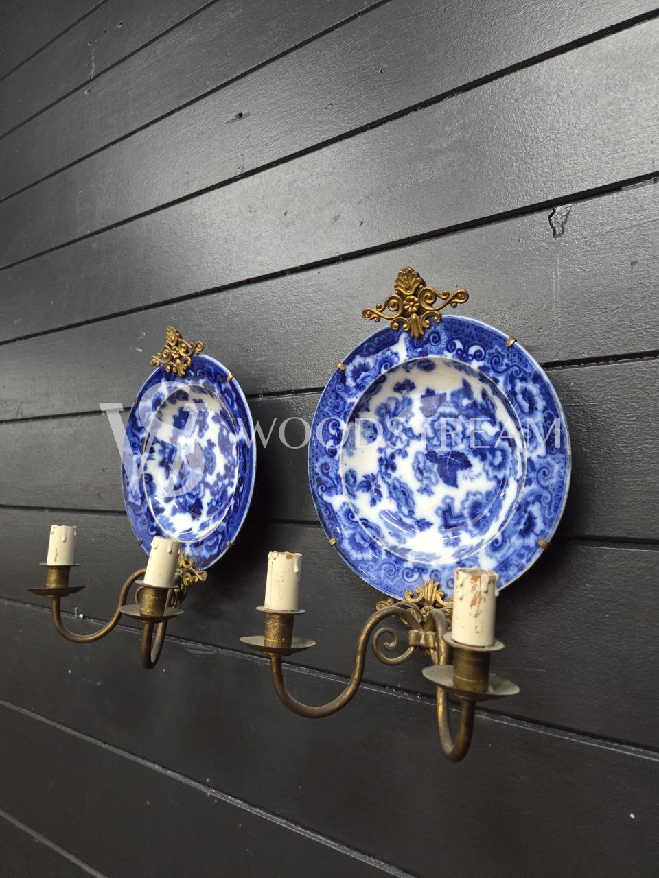 Бра с тарелкой декоративной винтажное 2 штуки