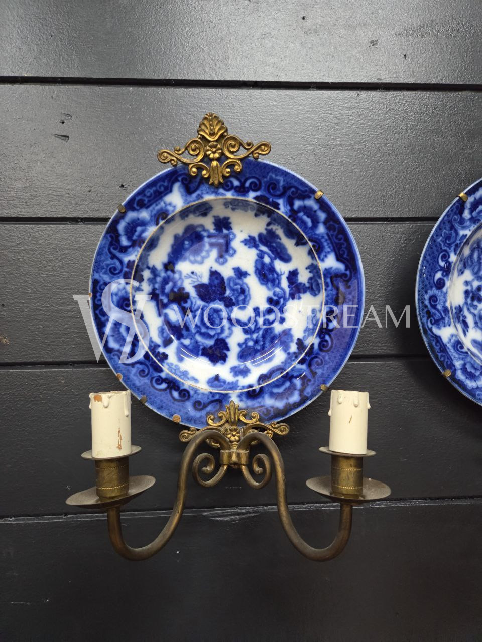 Бра с тарелкой декоративной винтажное 2 штуки