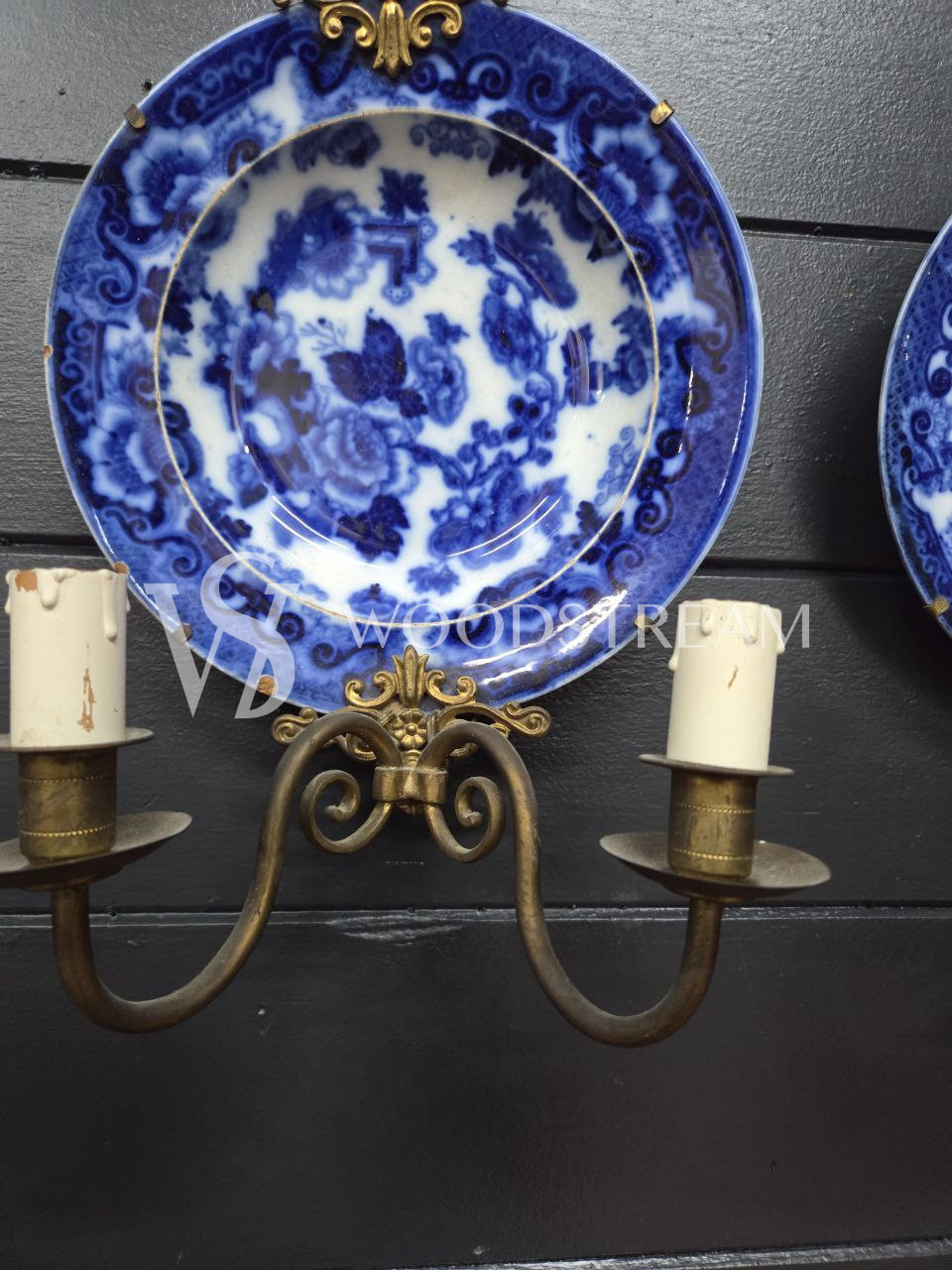 Бра с тарелкой декоративной винтажное 2 штуки