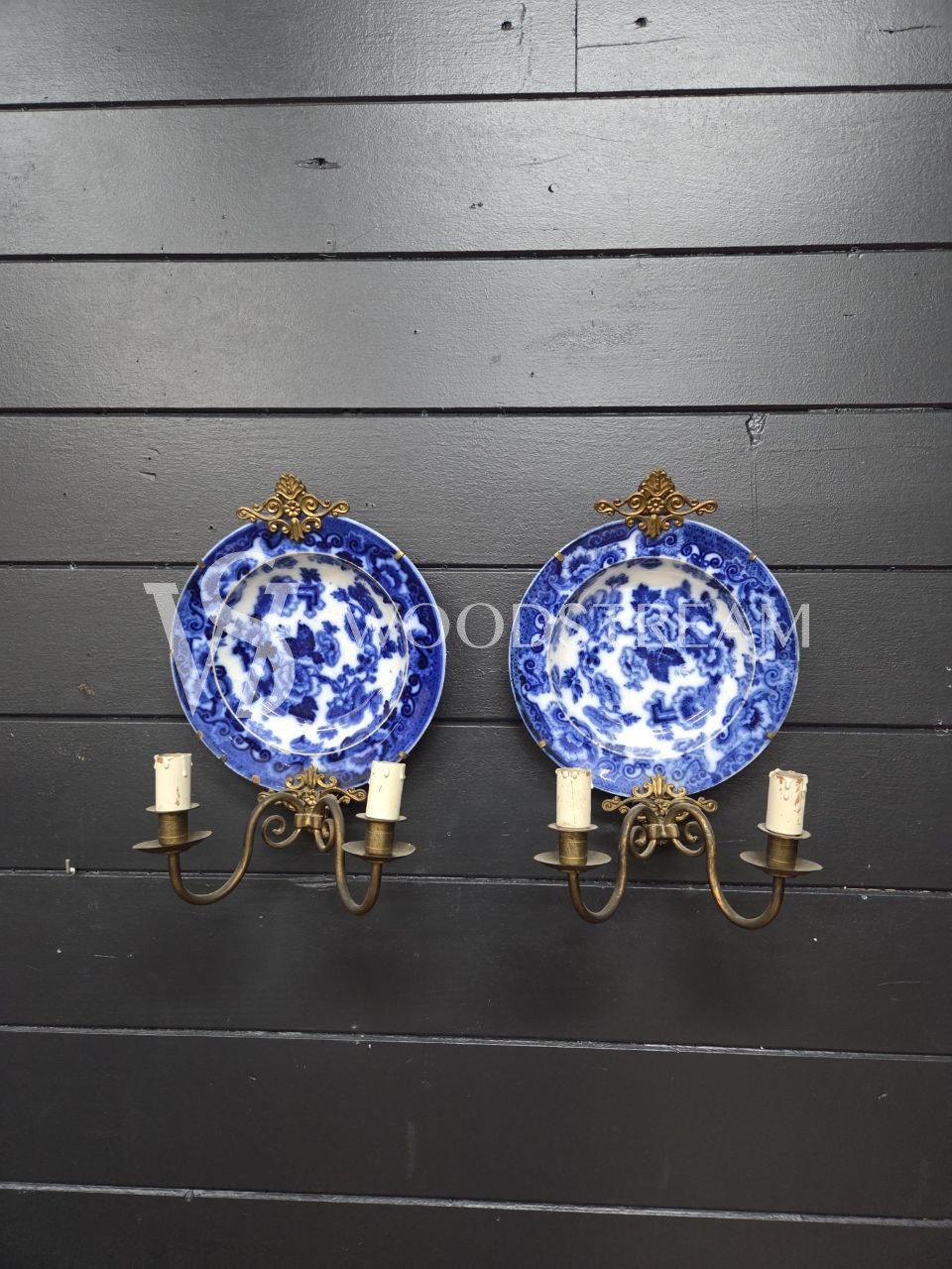 Бра с тарелкой декоративной винтажное 2 штуки