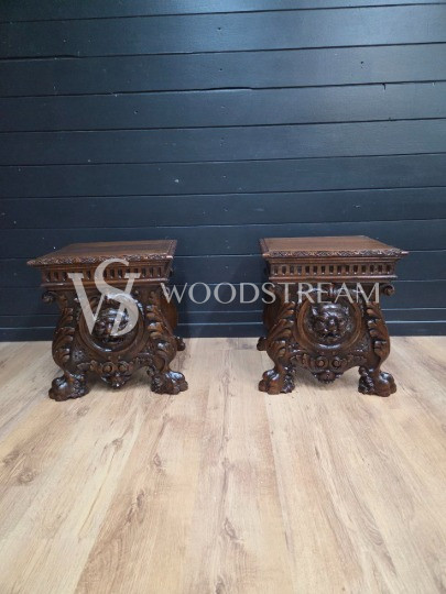 Стол/Подставка/Табурет в стиле неоренессанс 2 штуки