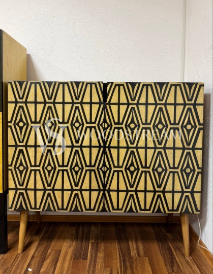 Комод/Тумба с геометрическим рисунком