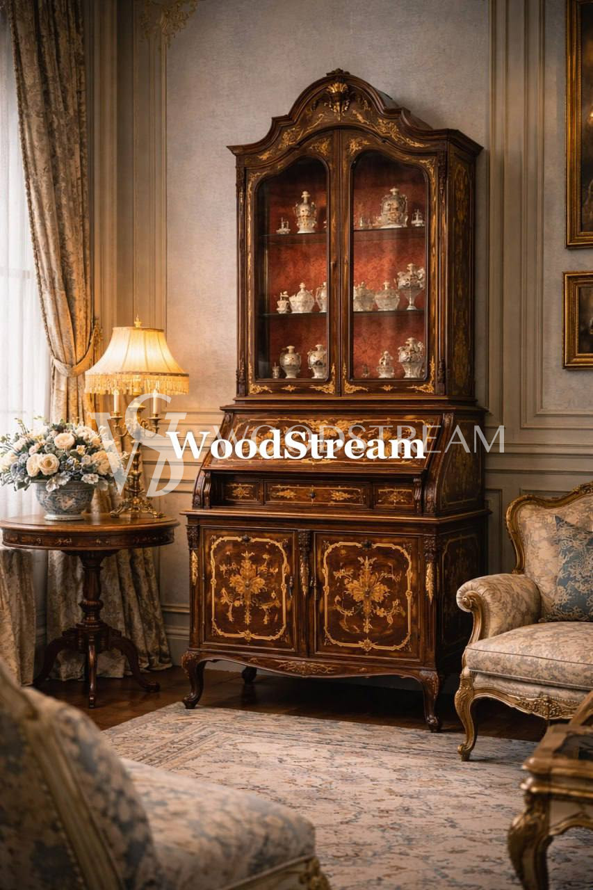 Витрина/Бюро в стиле Людовика XV