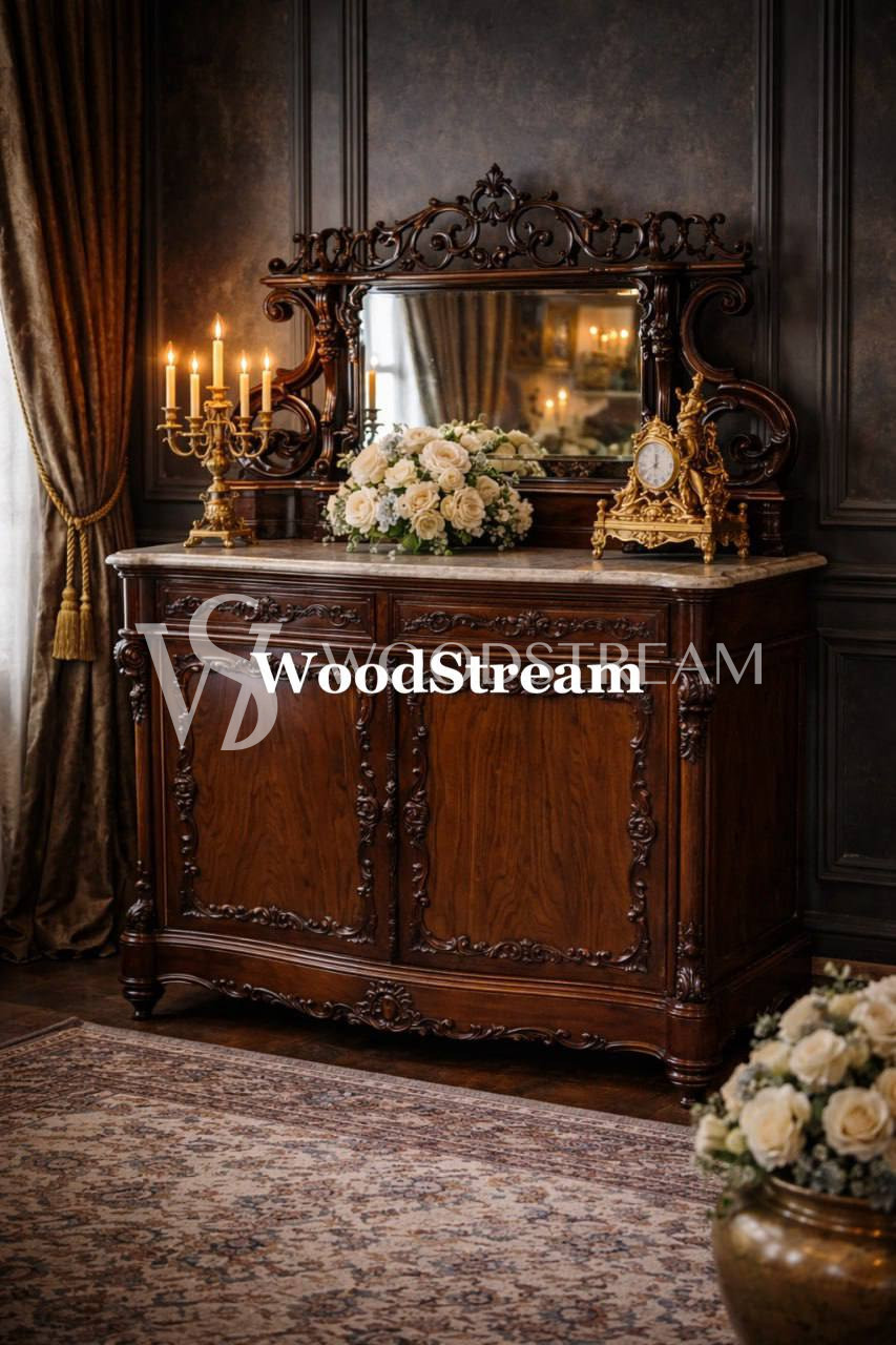 Комод/Тумба с зеркалом винтажная