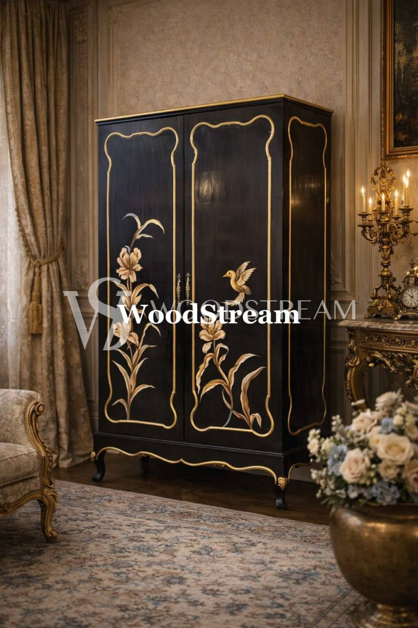 Шкаф платяной в стиле шинуазри