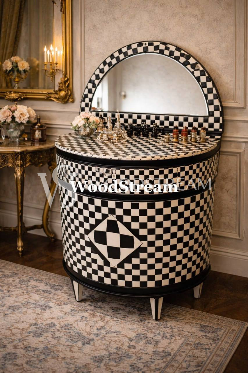 Трюмо/Комод/Тумба с зеркало в стиле Маккензи Чайлдс