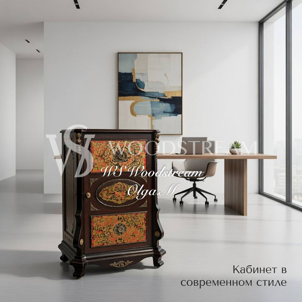 Комод/Шкаф в стиле Буль