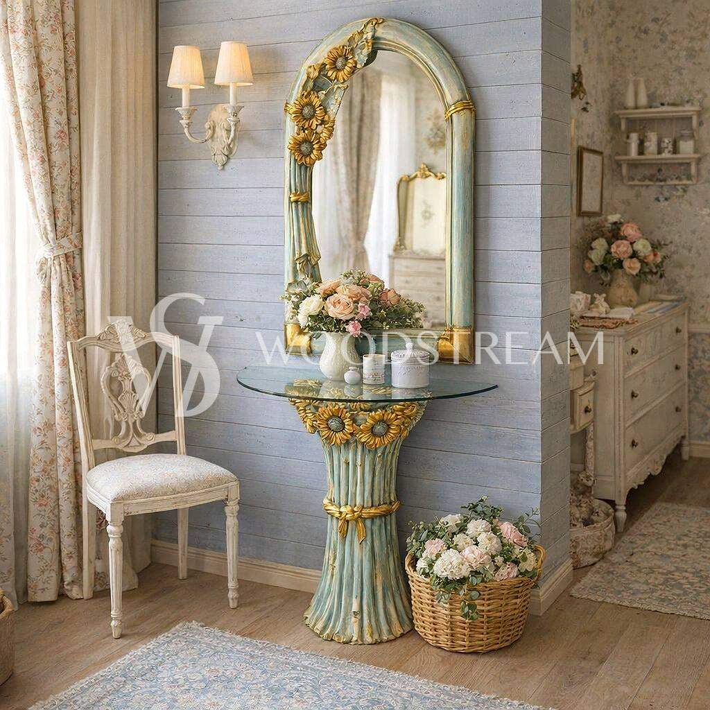 Консоль и зеркало в стиле венецианского барокко