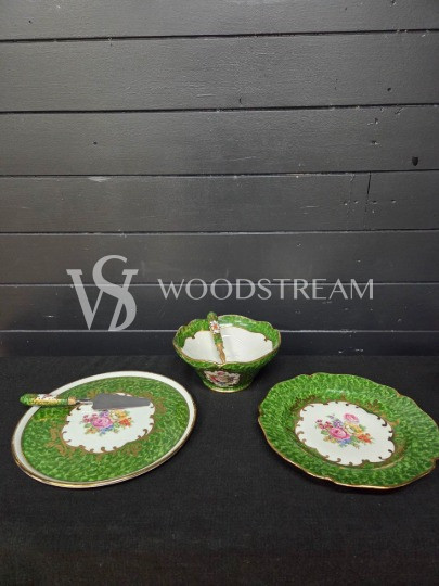 Набор: Тарелка/Блюдо с ложкой/черпак/лопатка 3 штуки Limoges