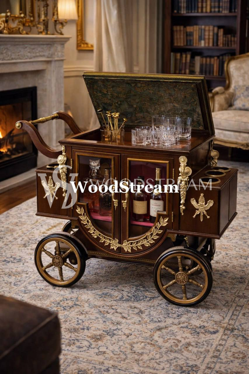 Стол сервировочный в форме кареты в стиле Людовика XVI