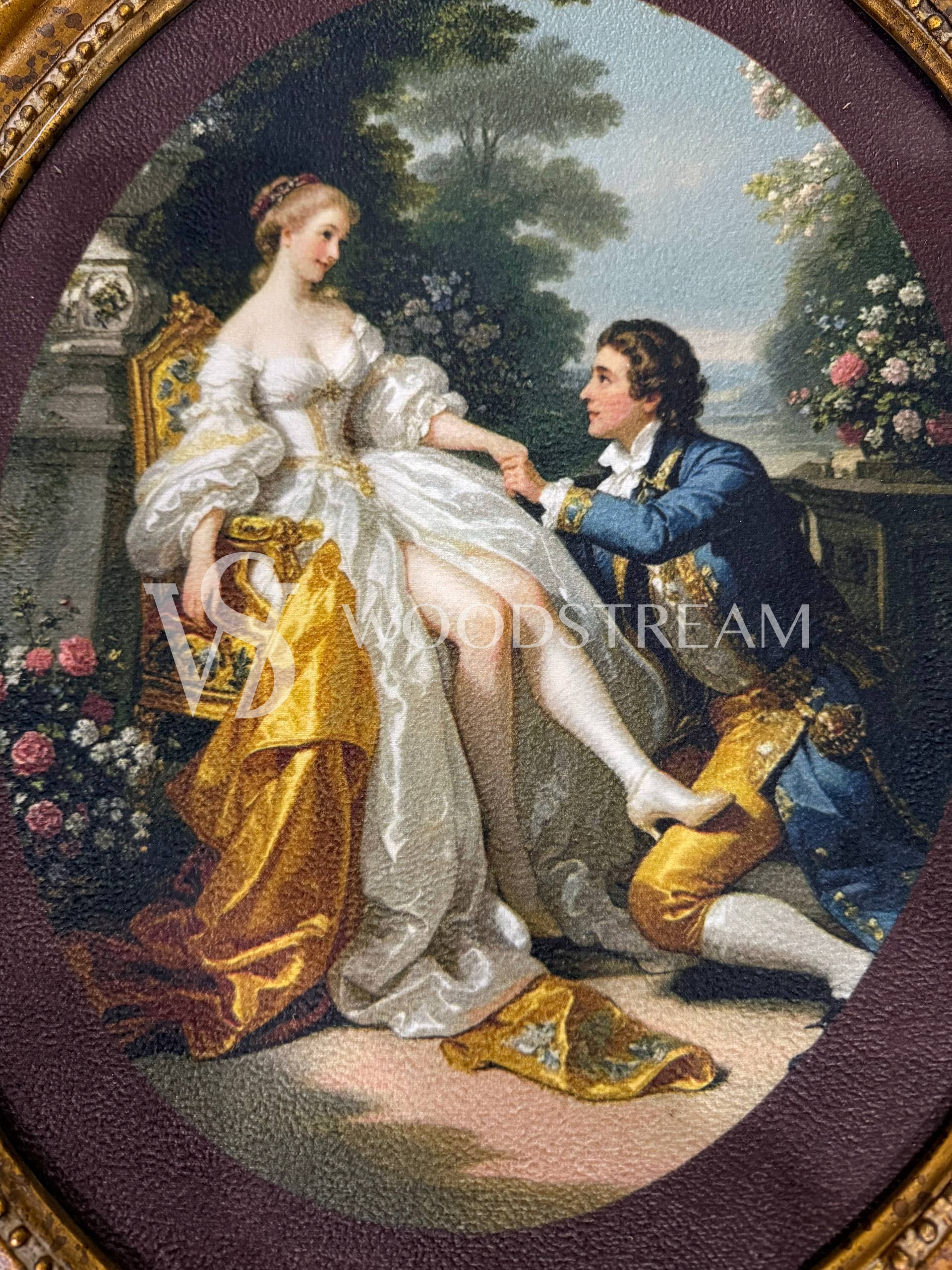 Картина в раме в стиле Людовика XVI 2 штуки