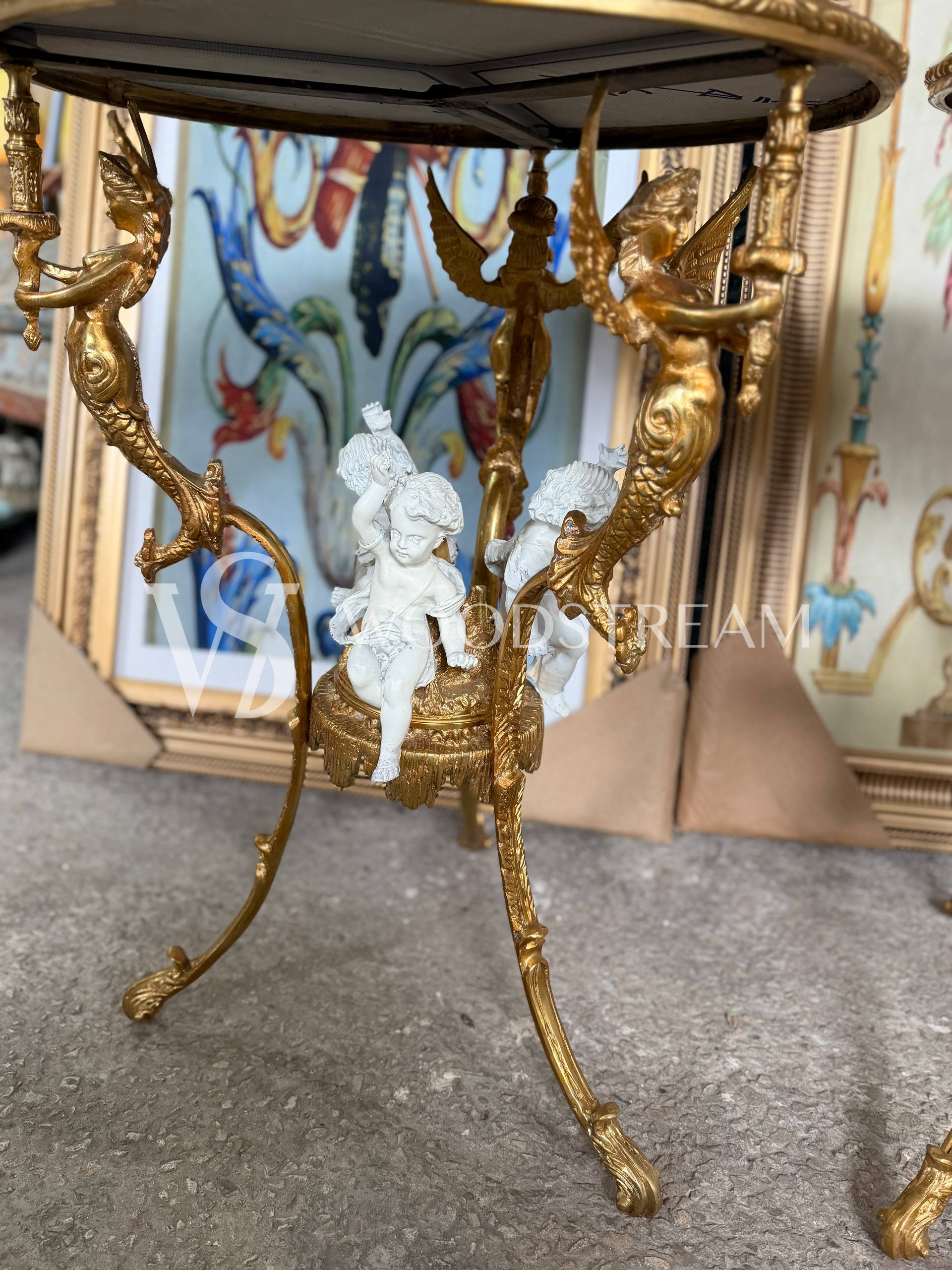 Стол/Подставка в стиле венецианского барокко с путти 2 штуки