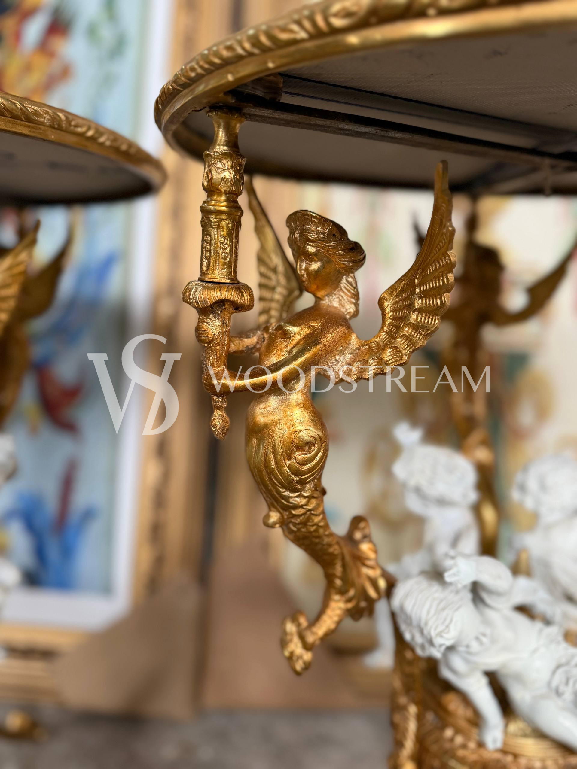 Стол/Подставка в стиле венецианского барокко с путти 2 штуки