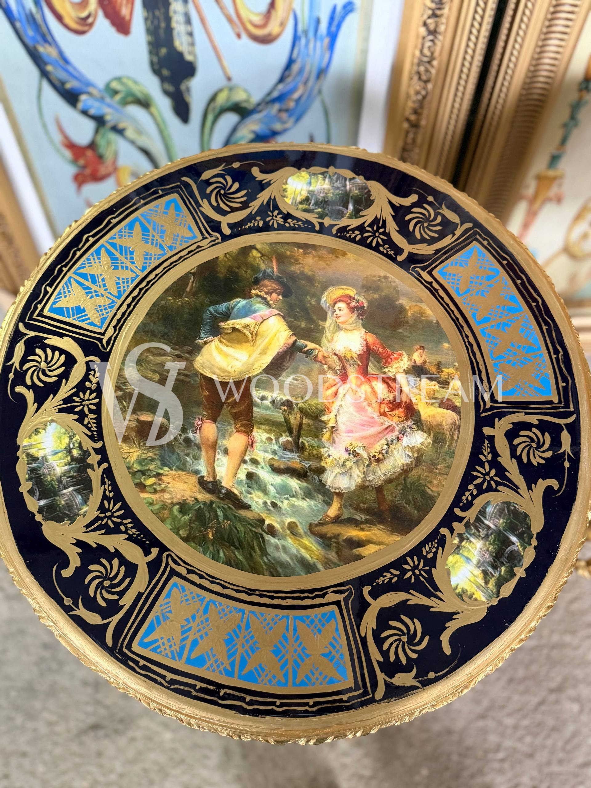 Стол/Подставка в стиле венецианского барокко с путти 2 штуки