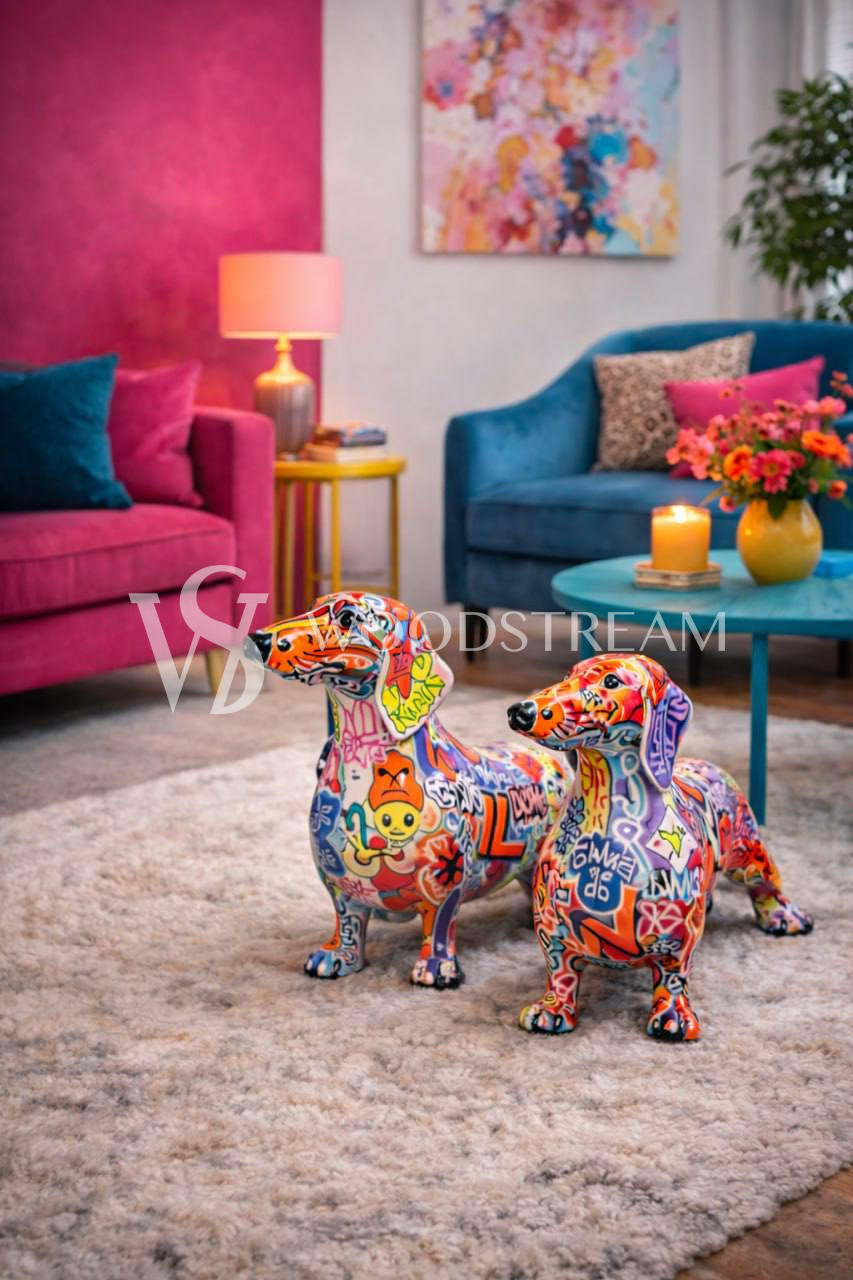 Статуэтка/Скульптура/Фигура Собака/Такса 2 штуки