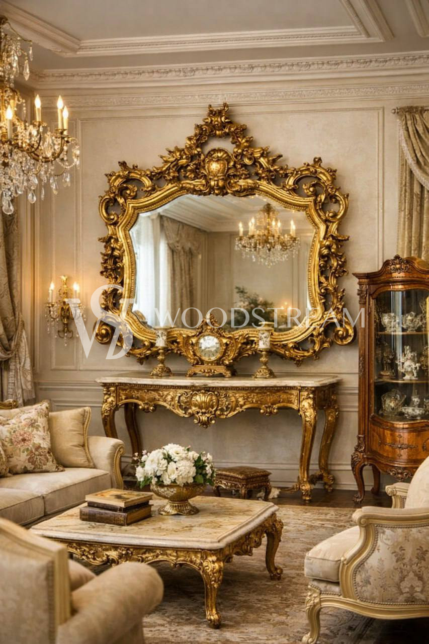 Зеркало настенное в стиле барокко от фабрики Silik