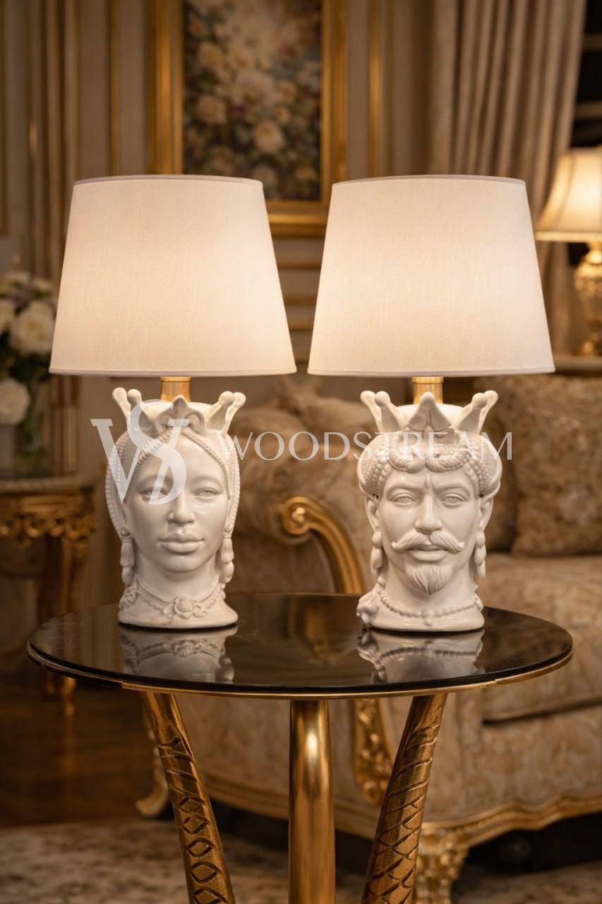 Лампа настольная винтажная 2 штуки