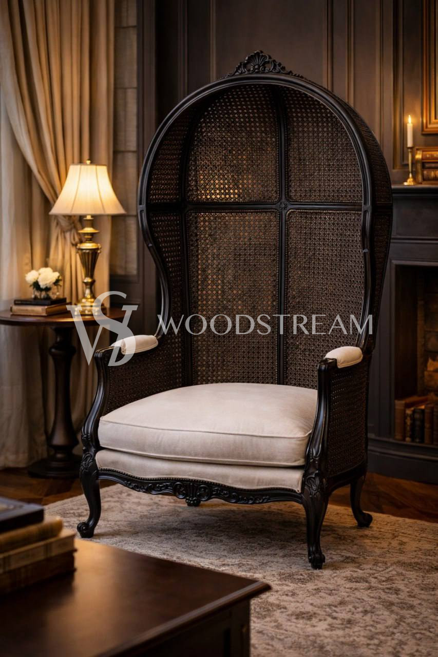 Диван/Скамья с капюшоном в стиле Людовика XV