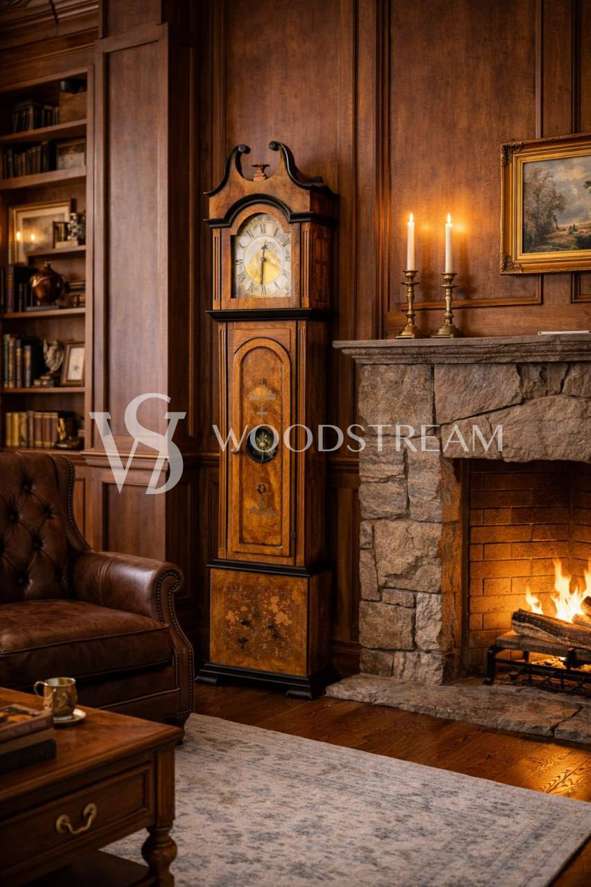 Часы напольные в стиле Буль