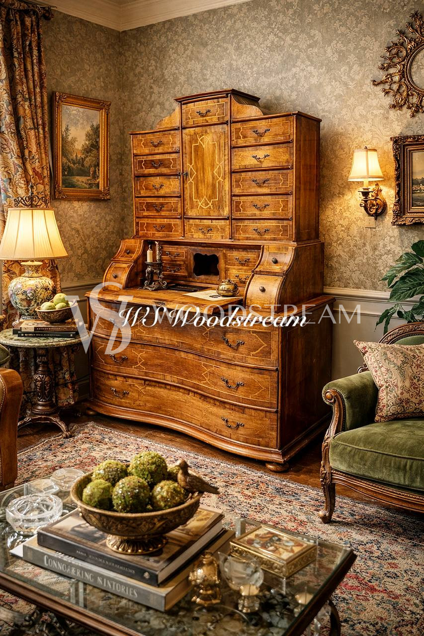 Шкаф кабинетный/Бюро/Секретер винтажный