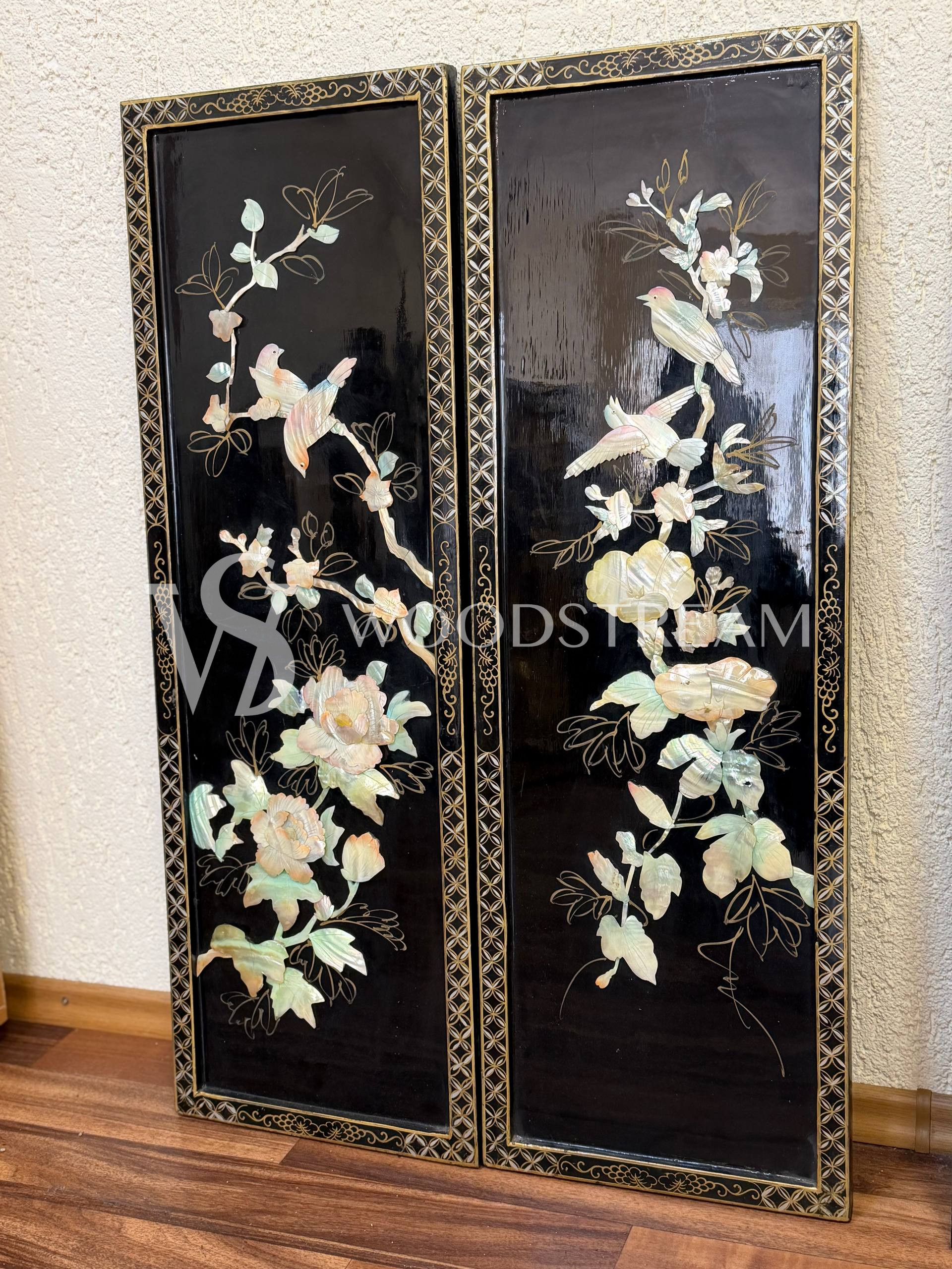 Картина/Панно в стиле шинуазри 2 штуки