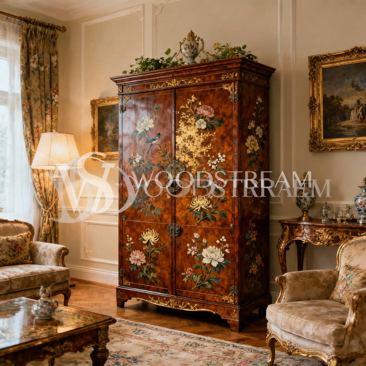 Шкаф в стиле шинуазри