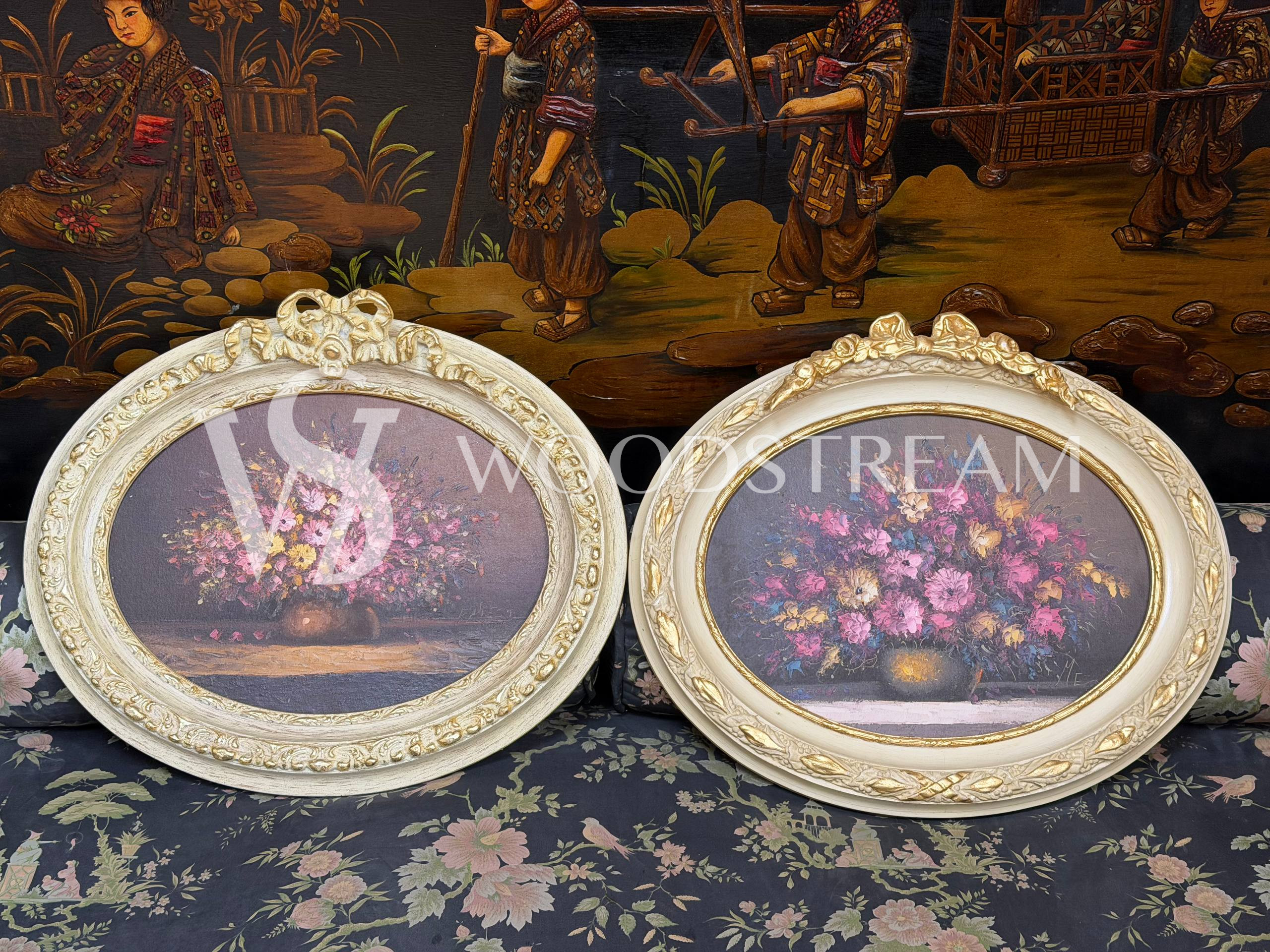 Картина в стиле Людовика XVI Цветы