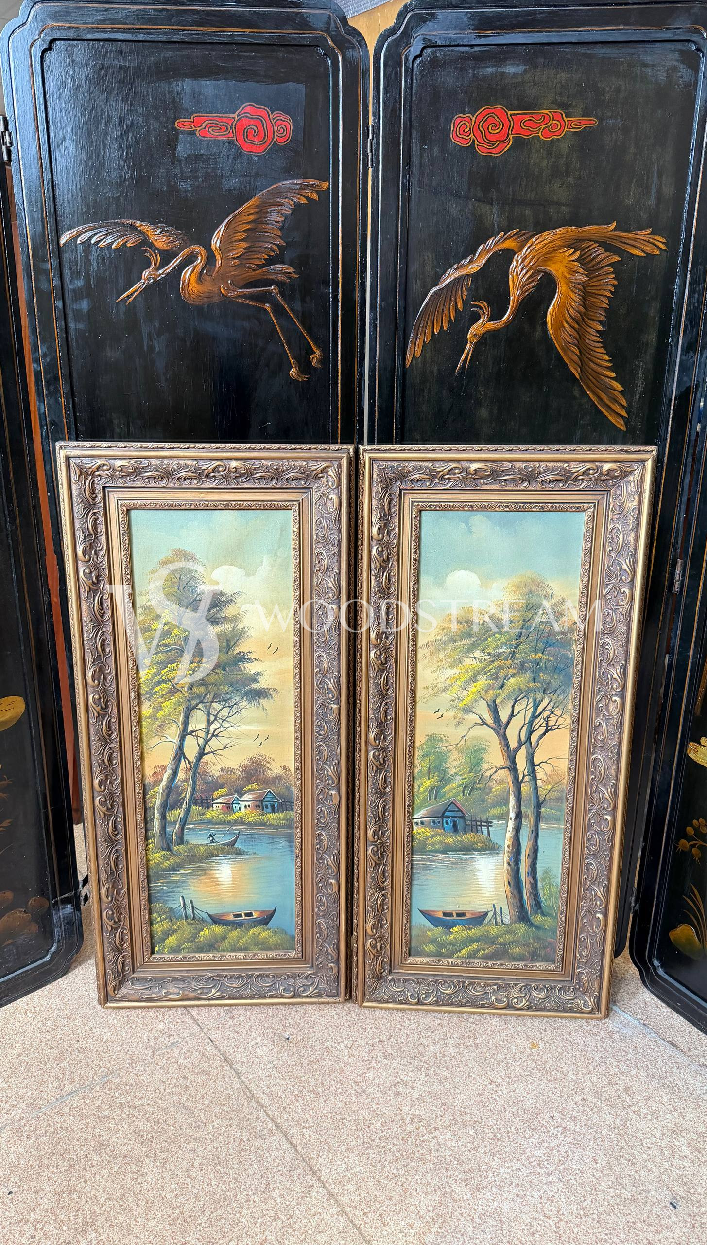 Картина винтажная Пейзаж 2 штуки