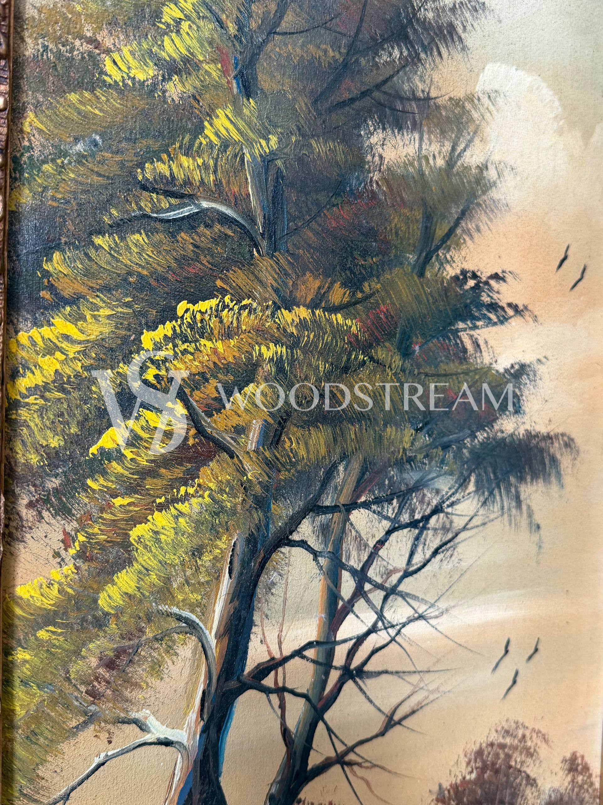 Картина винтажная Пейзаж 2 штуки