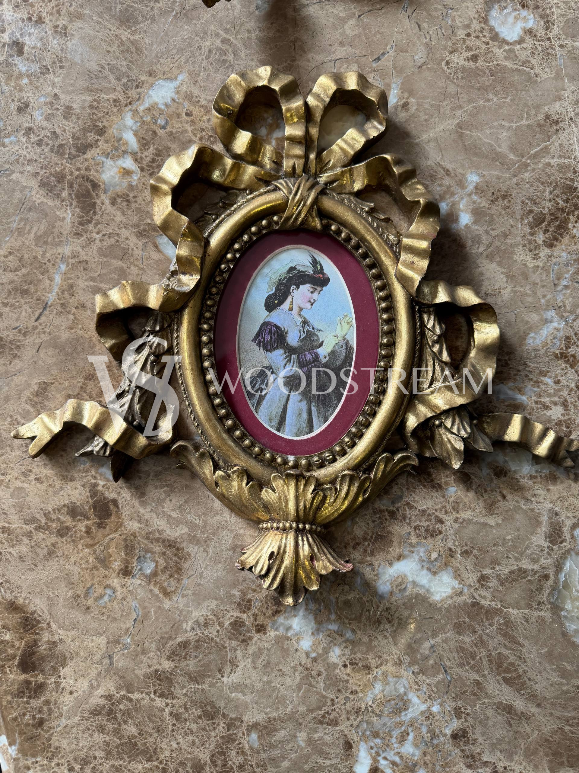 Декоративный элемент/Картина/Миниатюра/Печать в стиле Людовика XVI 2 штуки