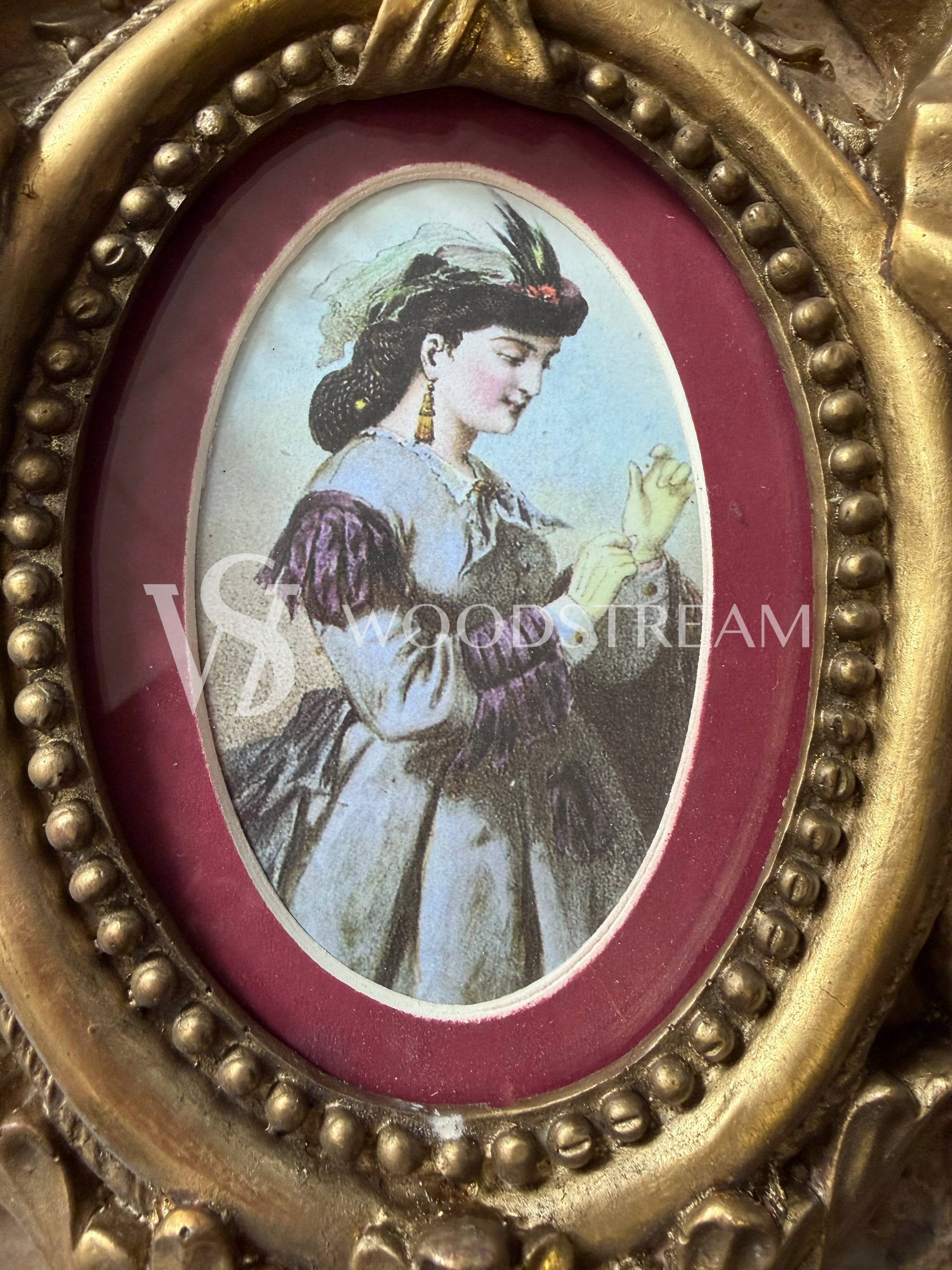 Декоративный элемент/Картина/Миниатюра/Печать в стиле Людовика XVI 2 штуки