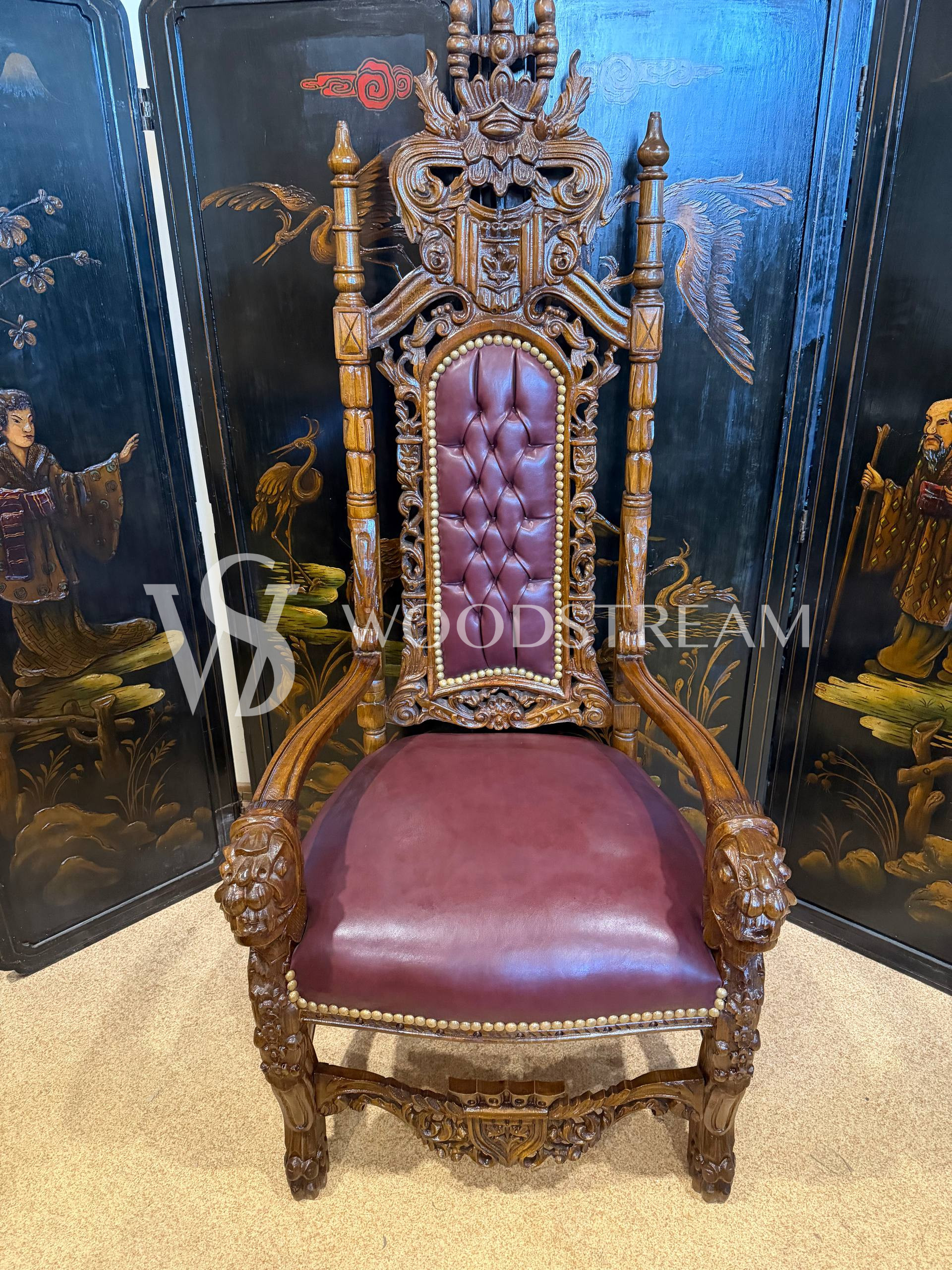 Кресло-трон в стиле ренессанс 