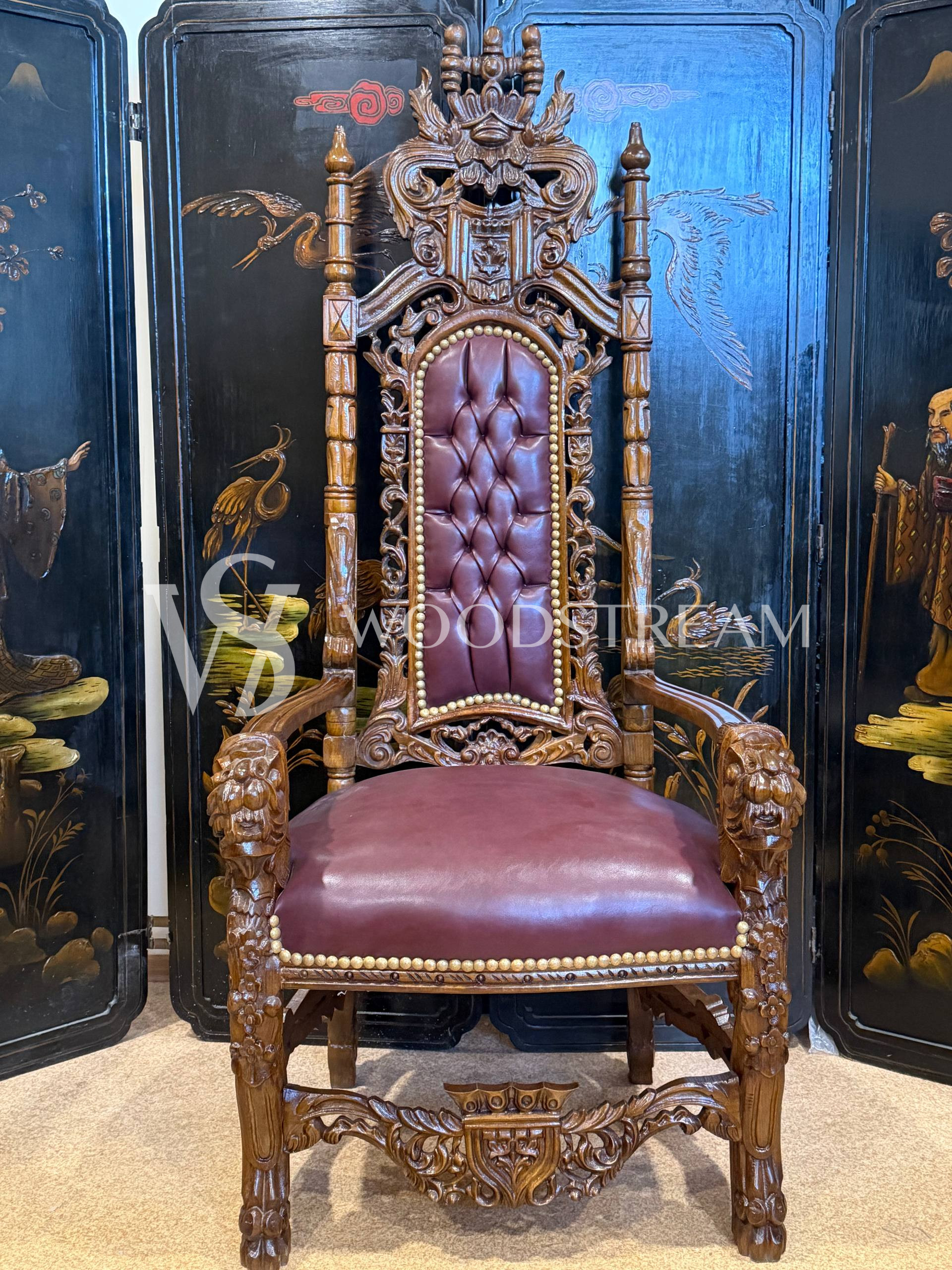 Кресло-трон в стиле ренессанс 