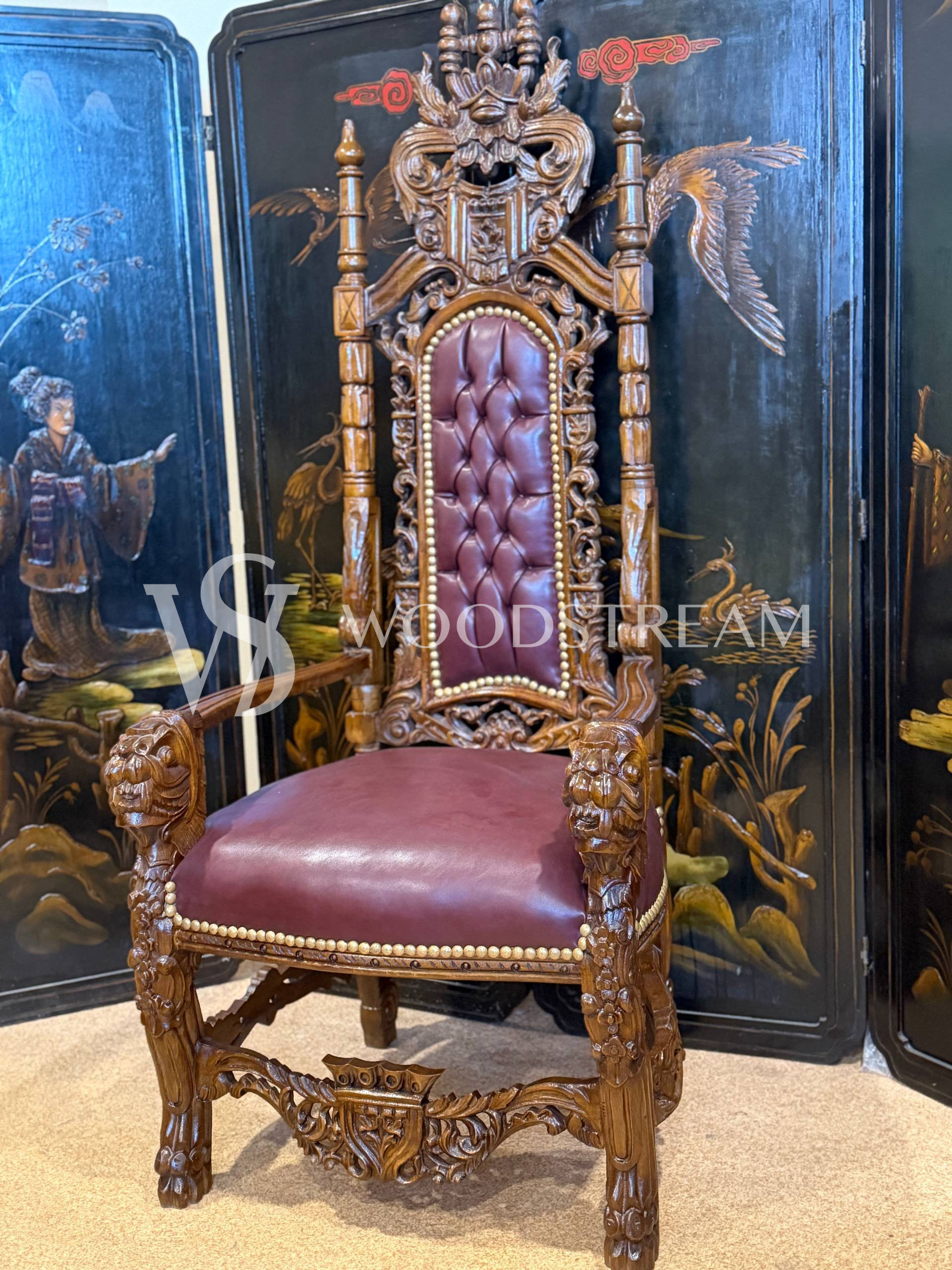 Кресло-трон в стиле ренессанс 