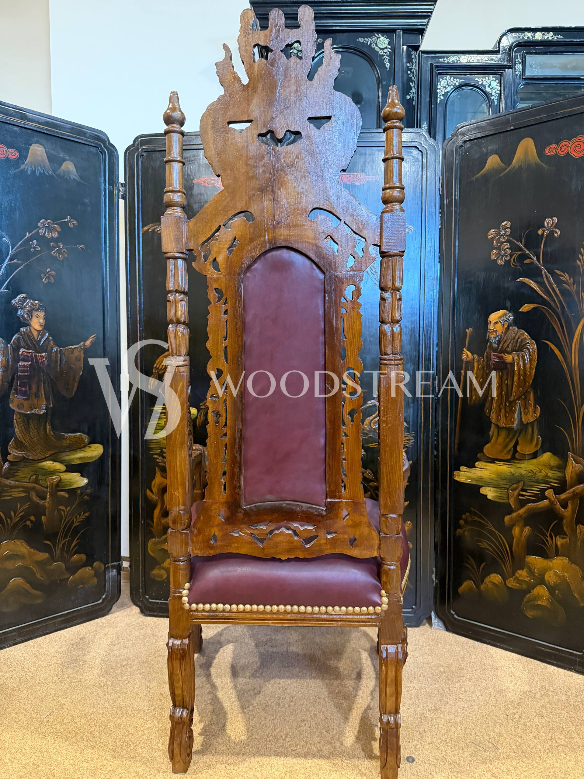 Кресло-трон в стиле ренессанс 