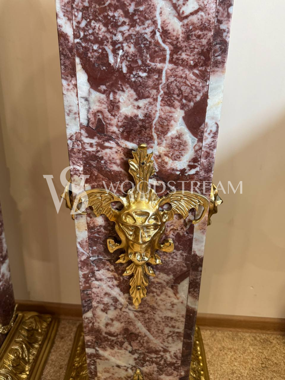 Комплект: Ваза/Чаша и Постамент/Подставка/Колонна в стиле ампир 2 штуки