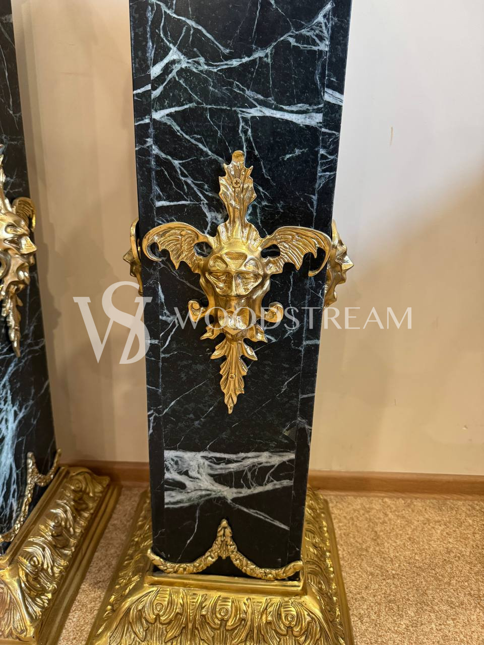 Комплект: Ваза/Чаша и Постамент/Подставка/Колонна в стиле ампир 2 штуки