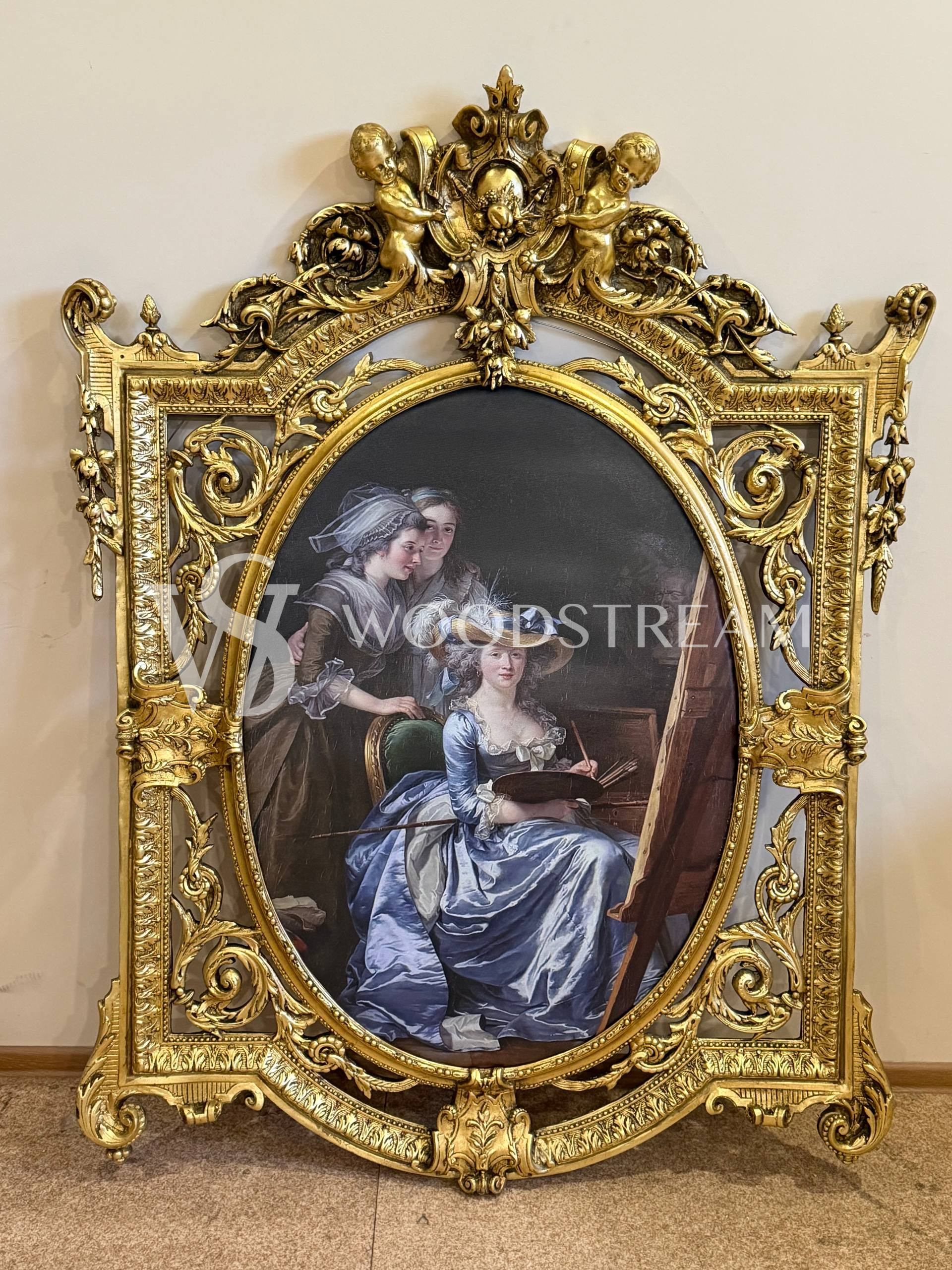 Картина в раме в стиле венецианского барокко