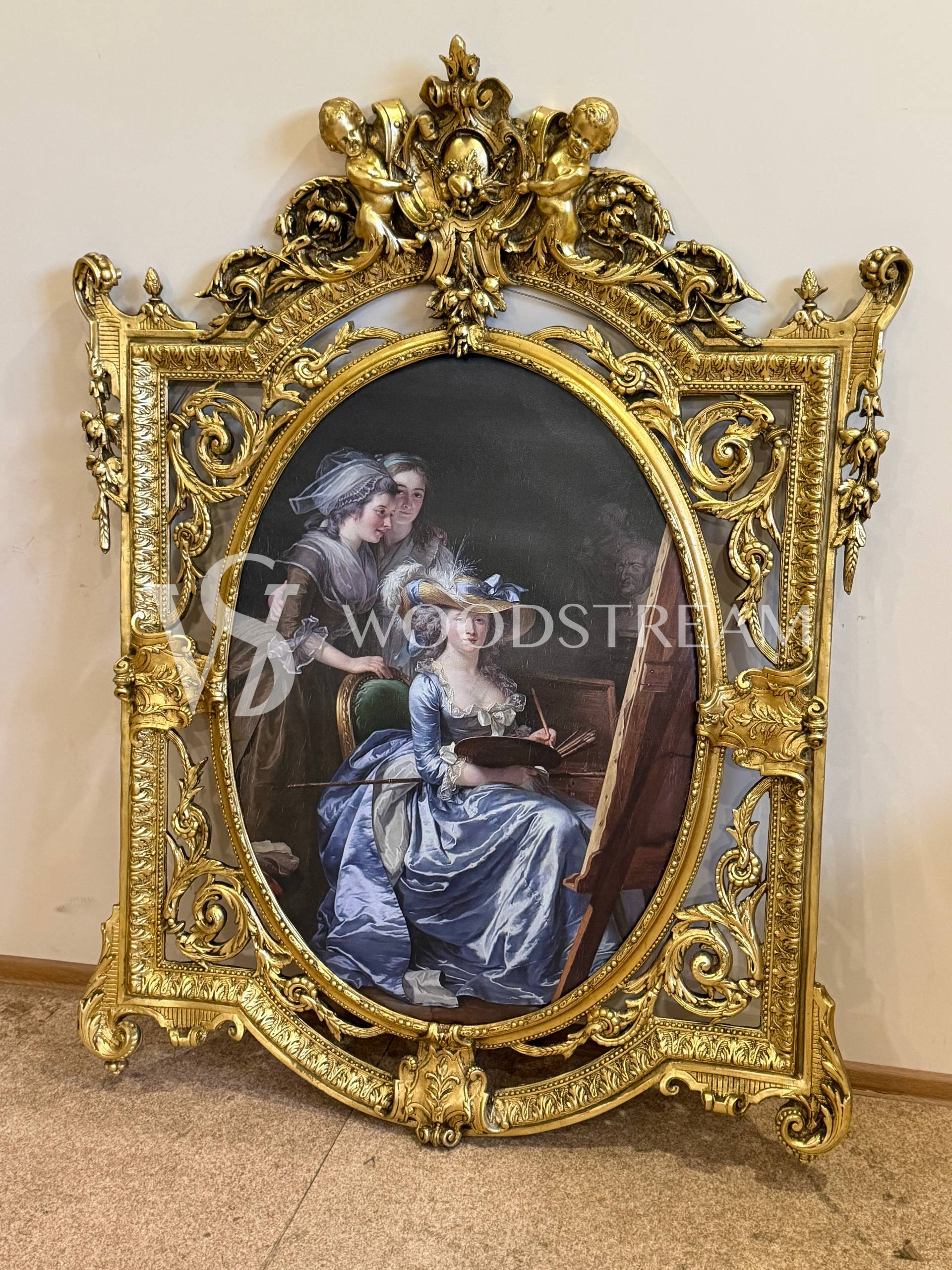 Картина в раме в стиле венецианского барокко