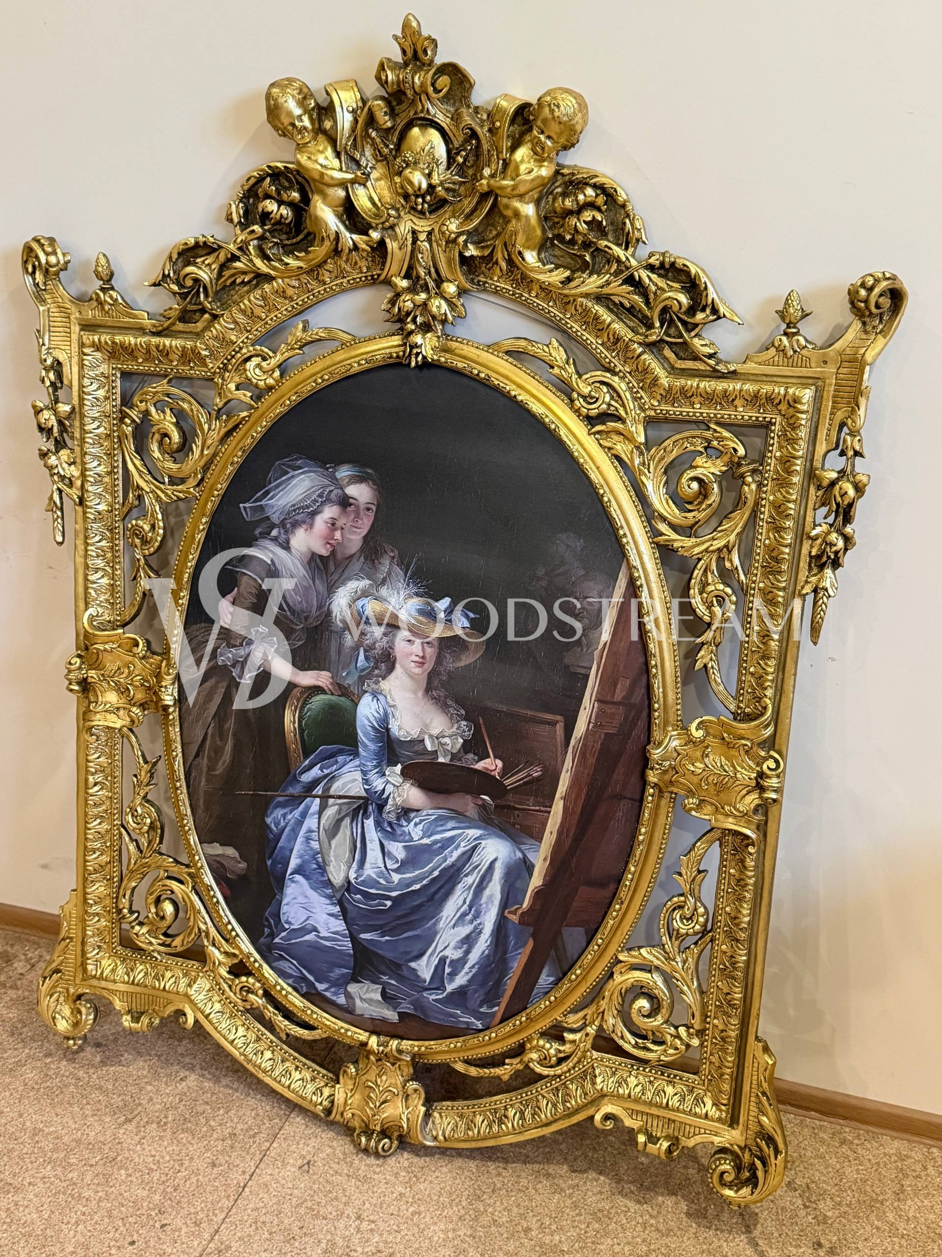 Картина в раме в стиле венецианского барокко