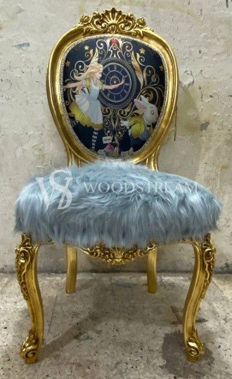 Стул в стиле Маккензи Чайлдс/принт Алиса