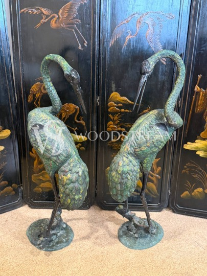 Скульптура/Статуя Птица/Журавль 2 штуки