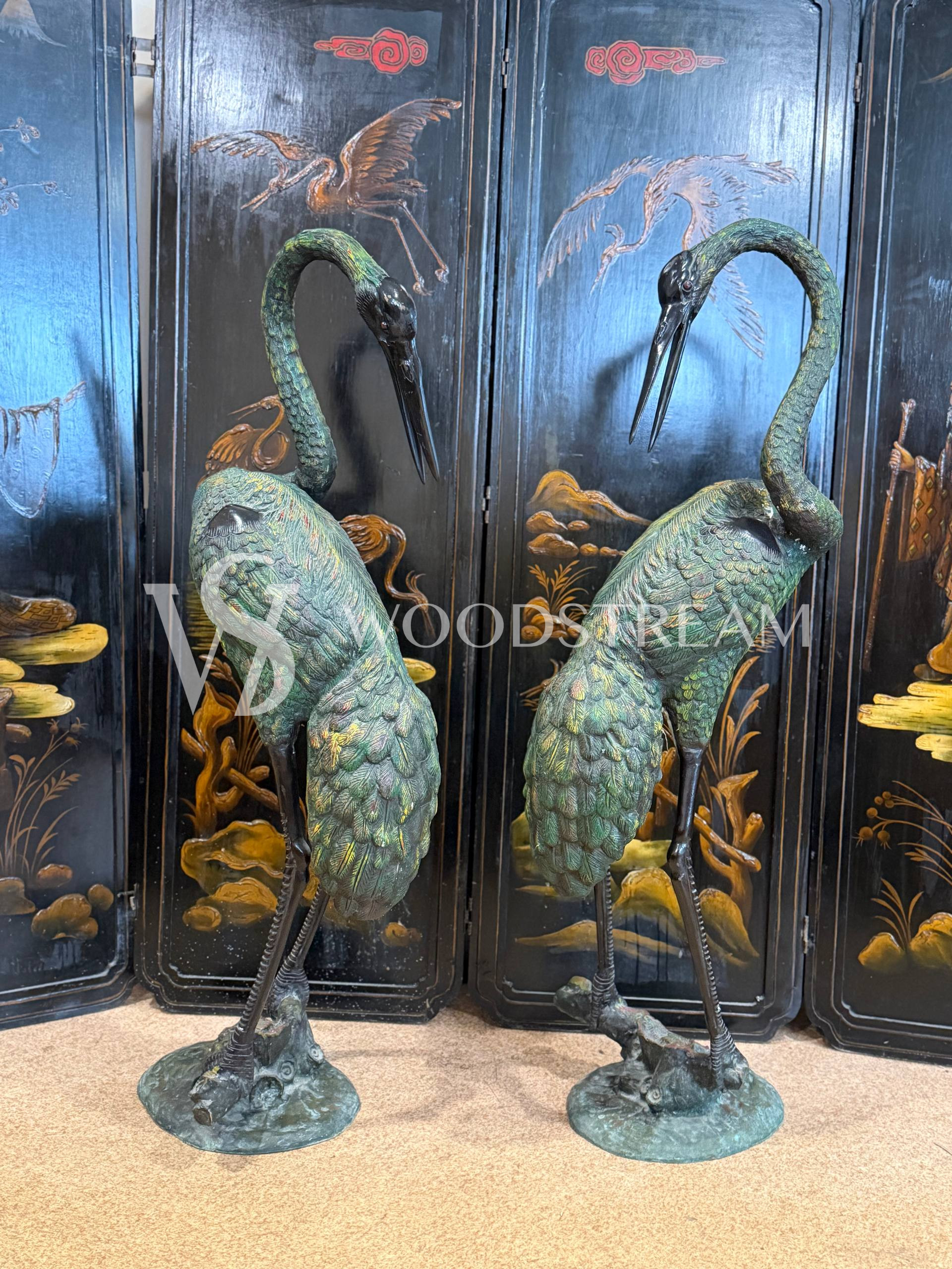 Скульптура/Статуя Птица/Журавль 2 штуки