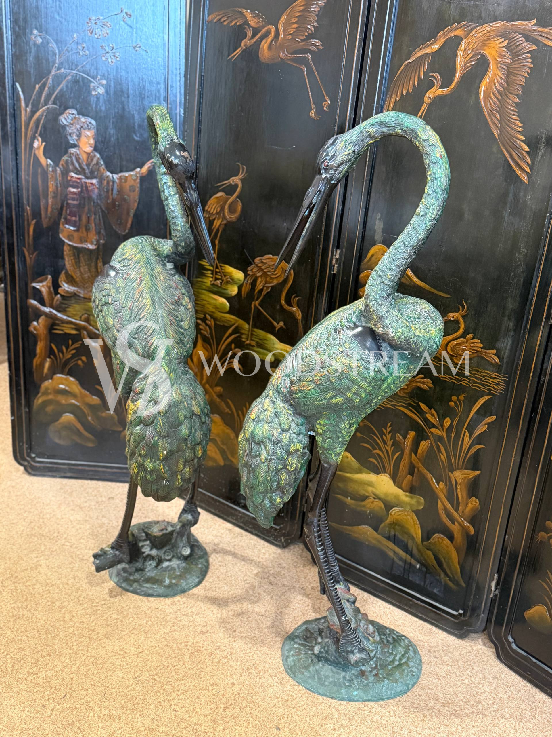 Скульптура/Статуя Птица/Журавль 2 штуки